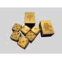 Copper Dice Ornament - Chinese Mahjong Tile Art (ECC-0233)