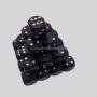 Wooden Dice Set - Custom Mahjong Dice, Black, Bulk