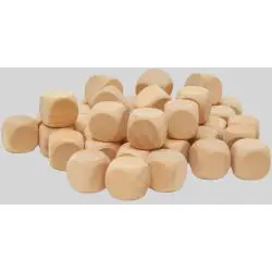 Custom Wooden Dice - 20mm Game Toy, Cross Theme