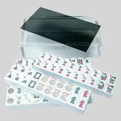 Clear Acrylic Mahjong Tile Storage Box Display Case
