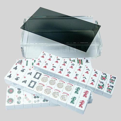 Clear Acrylic Mahjong Tile Storage Box Display Case