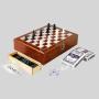 Custom Wood Chess Domino Set - Novelty Gift Promotion