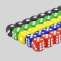 Acrylic Dice - Solid Color Fillet D6 12mm 14mm 18mm Games Math Teaching