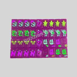 Custom Hand Painted Riichi Mahjong Tiles - Acrylic Game Set