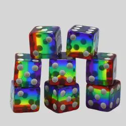 Custom Resin D6 Dice - YYMT Logo RPG Board Game Accessories