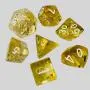 Custom Gold Foil Polyhedral Resin Dice Set - 7pcs D&D RPG Custom Gold Foil Polyhedral Resin Dice Set - 7pcs D&D RPG