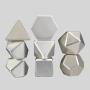 Custom RPG D&D Dice Set - Metal, Titanium, Brass, Logo