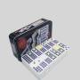 Classic Adult Dominoes Game Set - Tin Box, Family Fun 9 Dominoes