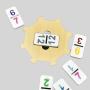 Mexican Train Dominoes - 91 Tiles, Double 12 Colored Number Dominoes