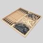 Wooden 3-in-1 Board Games Set - Chess, Checkers, Backgammon