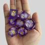 Resin D&D Dice Set - Polygonal Sharp Edge Dice