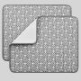 Cathylin 40x46cm Gray Microfiber Placemats