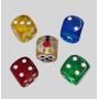 Brighting 25mm Resin Dice Set - Multicolor Round Square Dots Game