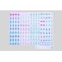 Hand Engraved Purple Mahjong Tiles - Custom Acrylic Set