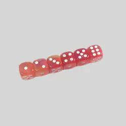 High Quality 12mm Two Color Glitter Dice