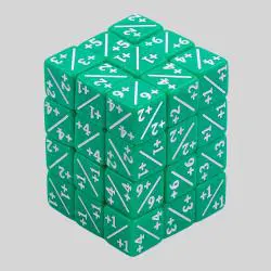 HD Dice 12mm Acrylic D6 Dice - Green & Purple