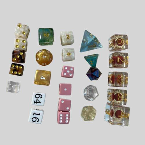 16mm/18mm Resin Dice - Skyringe Backgammon Chips