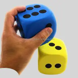 Custom Colorful EVA Dice Set - 6 Sided Game Dice
