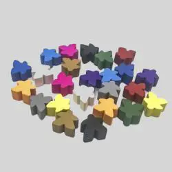 Custom Wooden Chess Pawns Meeples - Board Game Accessories