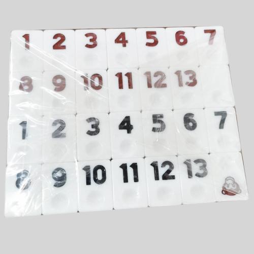 Custom Crystal Mahjong Tiles - Blue/Green, Casino Pattern