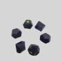 Custom 16mm D20 Wooden Dice Set - Black Polyhedral