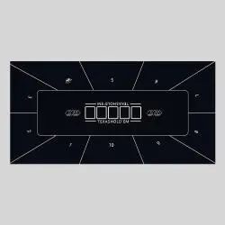 Custom Poker Table - Casino Grade, Rubber, Wheel, Size & Design