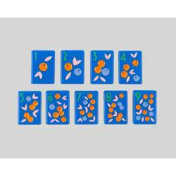 Hand Painted Mahjong Tile Set, Acrylic Art Nouveau Game Set