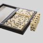 Double Six Nine Domino Storage Box - Luxury PU Leather Case with Logo