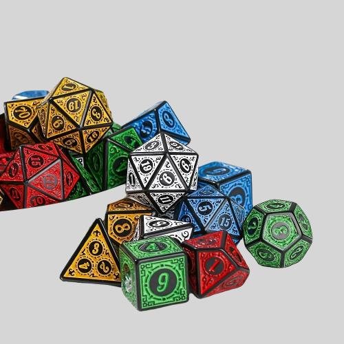 7pcs Polyhedral Dice Set - D&D MTG RPG Acrylic Dice