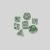 Transparent with green foil