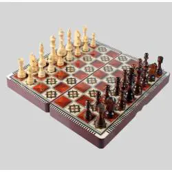 Antique Wooden Chess Set - King, Knight, Dragon. HOLYKING 5011