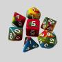 Multi Color DND Polyhedral Dice Set - 7 Pcs