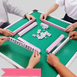 Luxury Mahjong Game Set Travel Case, TC Brand, Fireproof Melamine