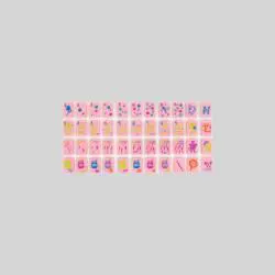Custom Petal Pink Mahjong Tiles Set - YUDA MJ7 Game Board