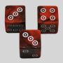 Acrylic Dice Set - Red Resin D6 Polyhedral Dice