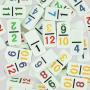 Mexican Train Domino Set - 4 Trays, Wood, Cotton Bag