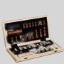 Portable Wooden Chess Checkers 2 in 1 Folding Game Set