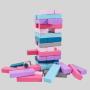 Colorful Wooden Stacking Tower Game Set - Educational Toys