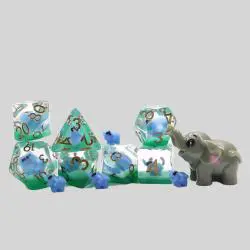 Custom Resin Animal D&D Dice Set (16mm)