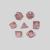 Transparent with pink foil