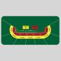 Custom 180x90cm Texas Hold'em Poker Mat