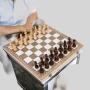 Wooden Foldable Chess Set - Kids & Adults Tabletop Game