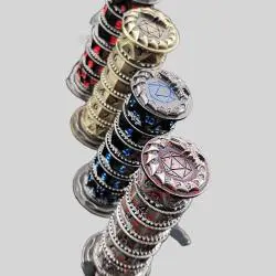 7-in-1 Magic Dice Spinner DND RPG Metal Dice Gift Box