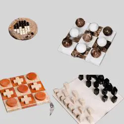 Marble Chess Board - Wabi-Sabi Home Game