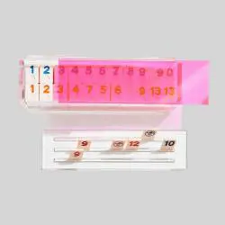 Custom Luxe Acrylic Rummy Tile Game Set