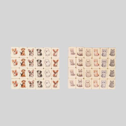 Custom Dog Cat Rummy Mahjong Tiles - X-Large Seaside Escape Game Custom Dog Cat Rummy Mahjong Tiles - X-Large Seaside Escape Game