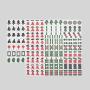 Hand-Painted Magnetic Mahjong Tiles Set - XL American Mahjong Game