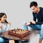 Chess Set Magnetic Wooden - 2 Extra Queens