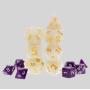 HD Big Purple Pearl Dice Set - D&D RPG Gaming Dice