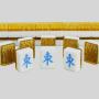 Two Tone Magnetic Mahjong Tiles Board Game Set